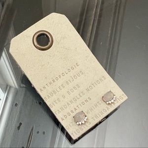 Anthropologie stone & rhinestone earrings.